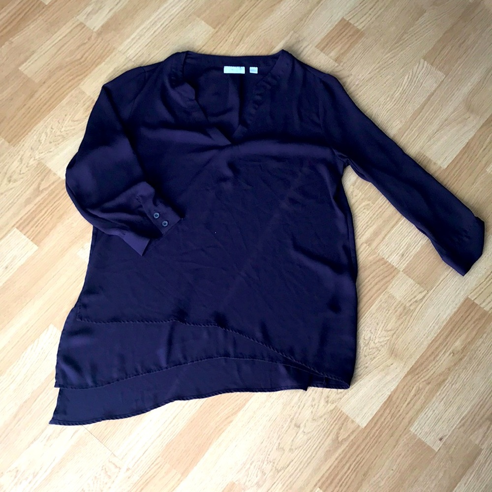 New York and company rich purple blouse medium